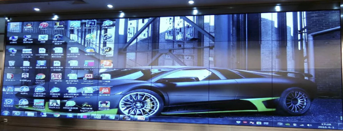 常州学校采用宇硕55寸液晶拼接屏